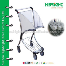 airport duty free store shopping trolley